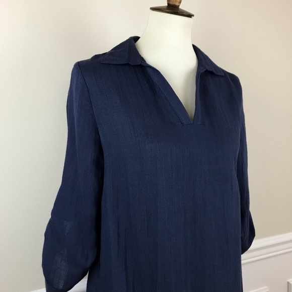 THML | Navy Blue Tunic Dress - Picture 3 of 6